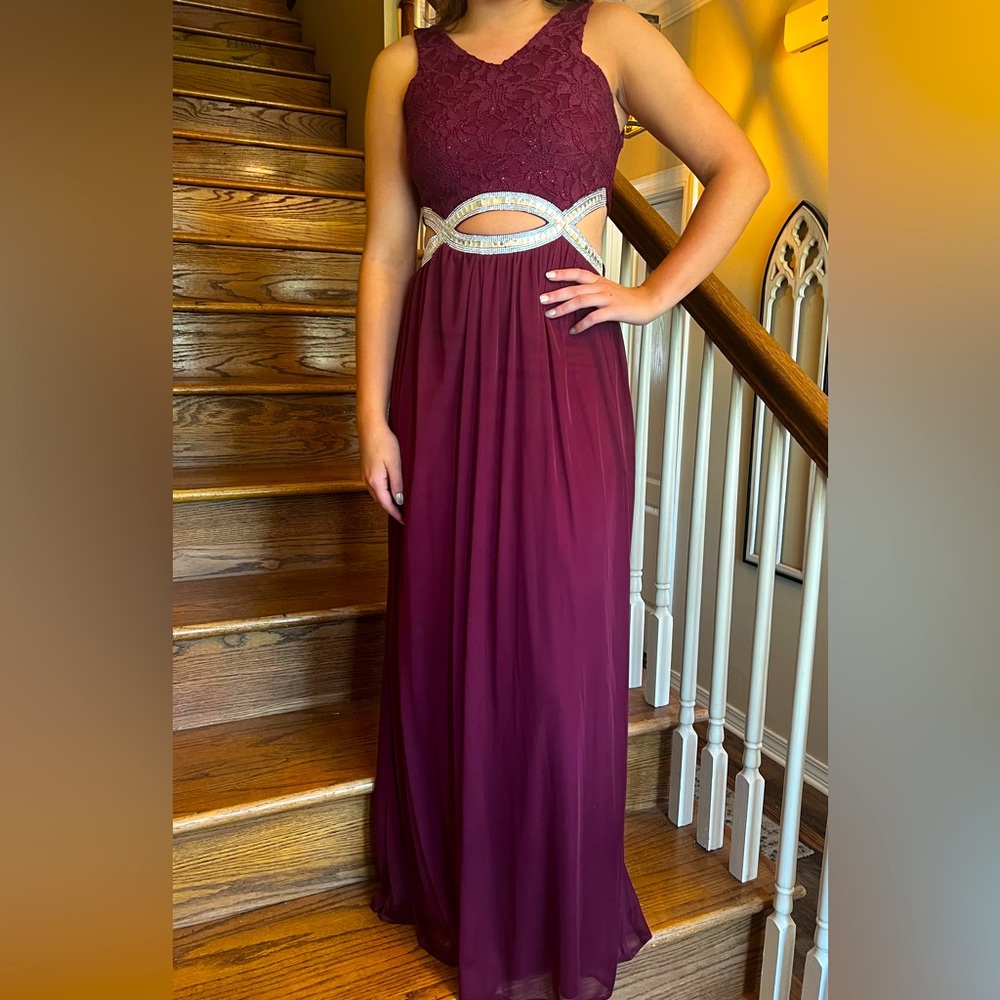 Wine Red Formal Dress Prom Homecoming Size 5